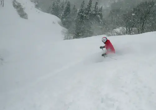 Little competition for the fresh powder