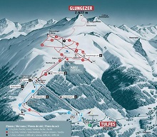 Glungezer Ski Trail & Piste Map