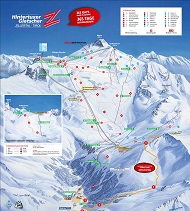 Hintertuxer Gletscher Ski Trail Map