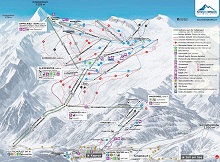 Kaprun Kitzsteinhorn Ski Trail & Piste Map