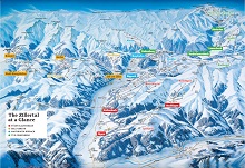 Zillertal Super Ski Pass Resorts Map