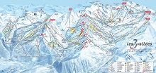 3 Valleys Ski Trail Map