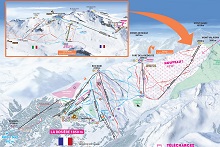 La Rosiere Ski Trail Map