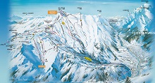  Les Contamines Ski Trail Map