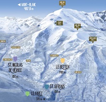 St Gervais Village Locations Map