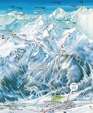 Monetier Ski Trail Map 