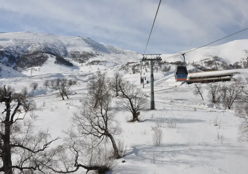 Bakuriani ski resort in the lower Didveli sector