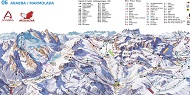 Arabba Marmolada Trail & Piste Map