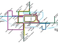  Cortina local bus route map