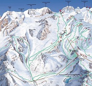  Gressoney Monterosa Freeride Ski Route Map