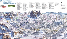 Val Gardena Ski Trail & Piste Map