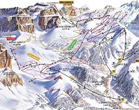 Canazei Ski Trail Map