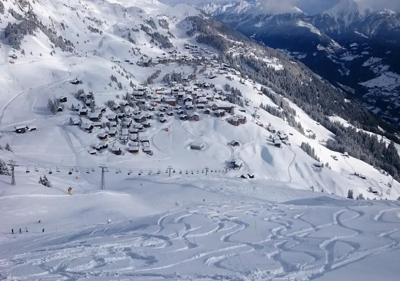 Aletsch Arena ski resort spans three alpine villages