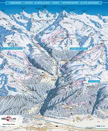  Val d’Anniviers Ski Resort Map