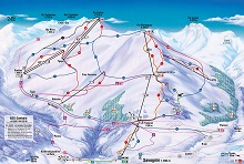 Savognin Ski Trail Map