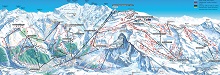 Matterhorn Ski Paradise (Zermatt Cervinia Valtournenche) Ski Trail Map