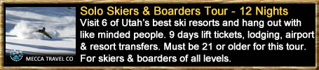 Solo Traveler Tour Utah