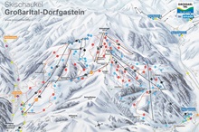 Großarltal-Dorfgastein Ski Trail Map