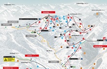 KitzSki Jochberg-Pass Thurn-Mittersill Sector Ski Trail Map