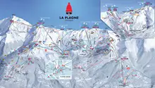 La Plagne Ski Trail Map