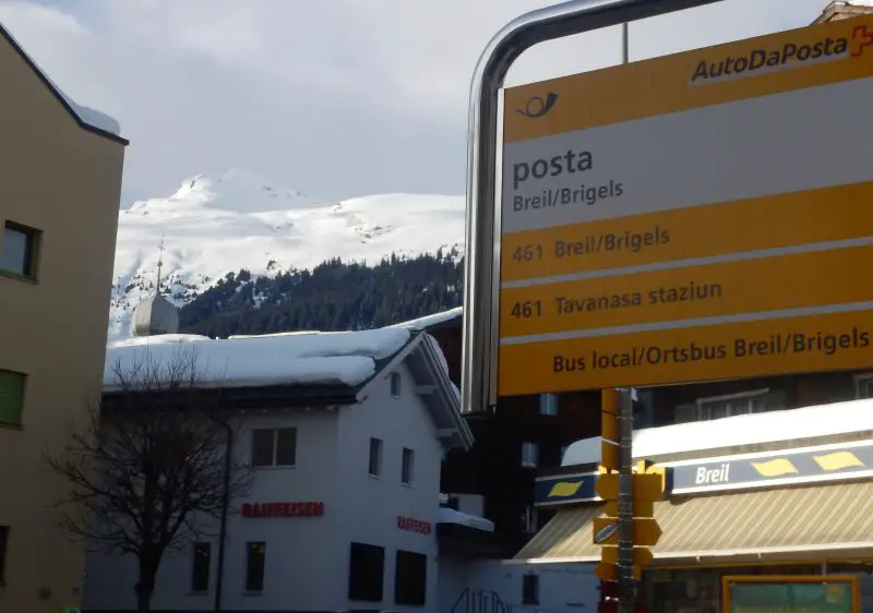 Travel to Brigels Waltensburg Andiast Car Rental Train Bus