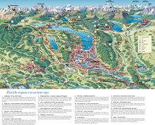 Zürich Region Tourist Map